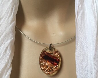 Film with mixed media copper colors dancing in resin Limited time copper collection