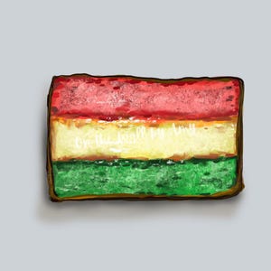 Rainbow cookie - Italian Cookie artwork print
