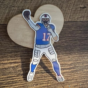 Sticker Josh Allen - holographique - éventail de buffle