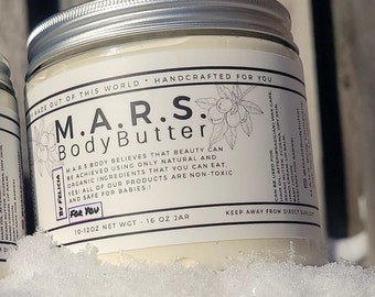 16 oz size jar of Whipped Body Butter (All Natural)