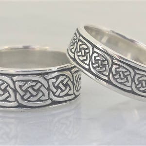Daonnan (Gaelic: &quot;Always/Continually&quot; sterling SILVER Celtic ring, Celtic band
