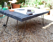 Raw CONCRETE COFFEE TABLE 14 Inches Tall