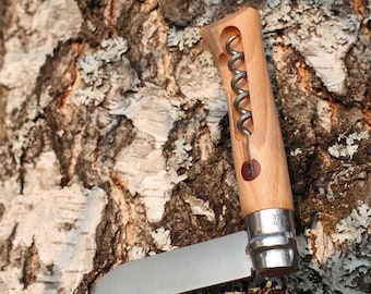 Couteau Tire-Bouchon Opinel N10 Personnalisé - Cadeau chasseur - Cadeau pêcheur - Opinel personnalisé au laser - envoi offert avec suivi