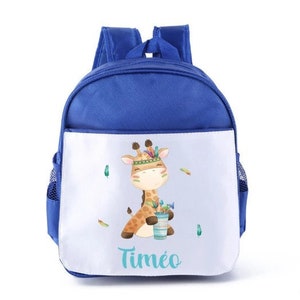 Sac à dos maternelle personnalisé - Sac à dos crèche - Sac à langer personnalisé - Sac à doudou personnalisé - Sac d'école prénom