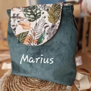 Sac à dos évolutif maternelle et crèche personnalisé personnalisé en broderie - Envoi offert en point relay
