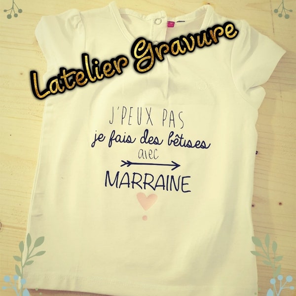 Tee-shirt coton enfant,  j'peux pas j'ai bêtises