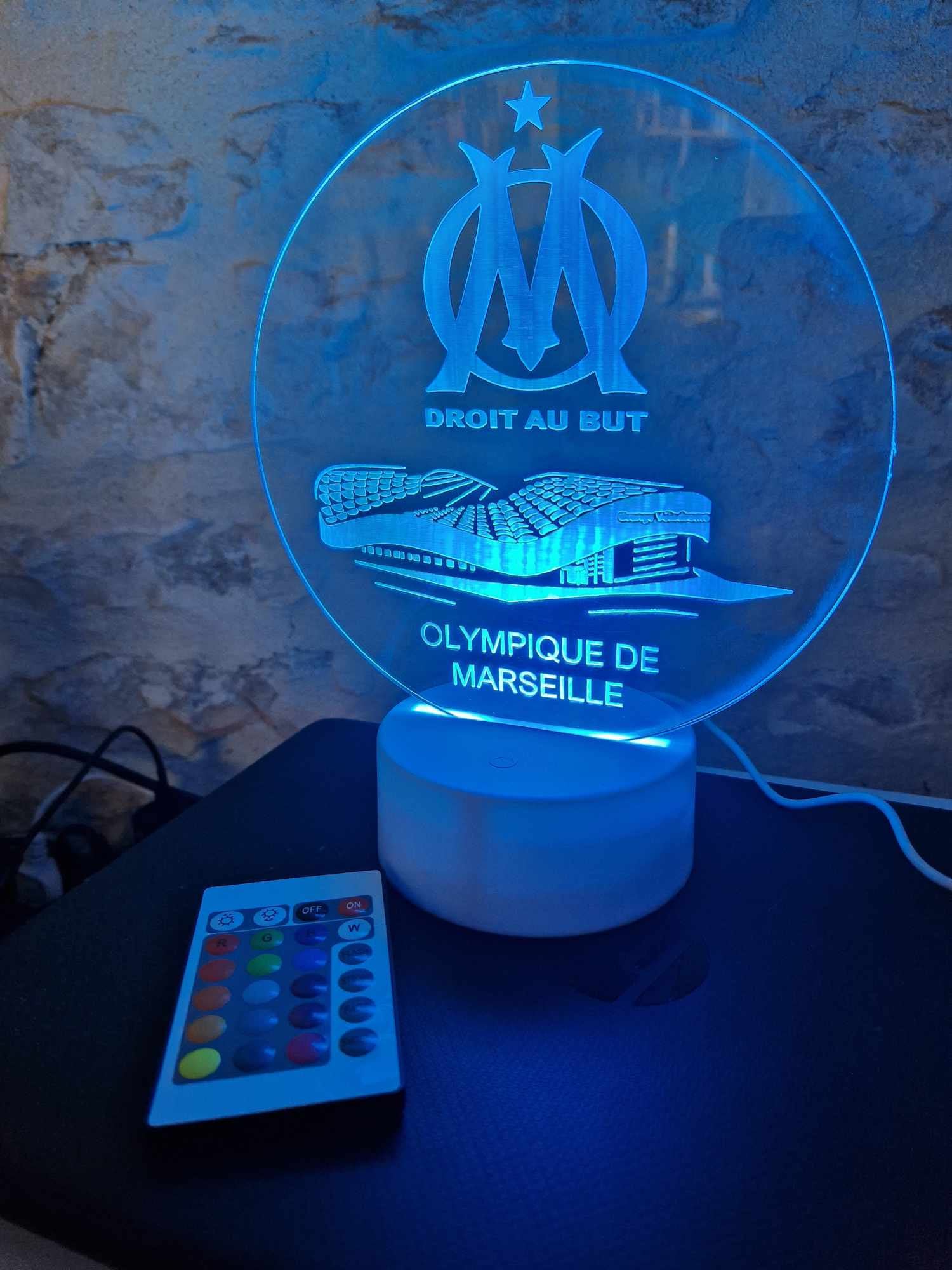 Grav'stylé: Porte-clés Olympique de Marseille, OM, foot, médaillon