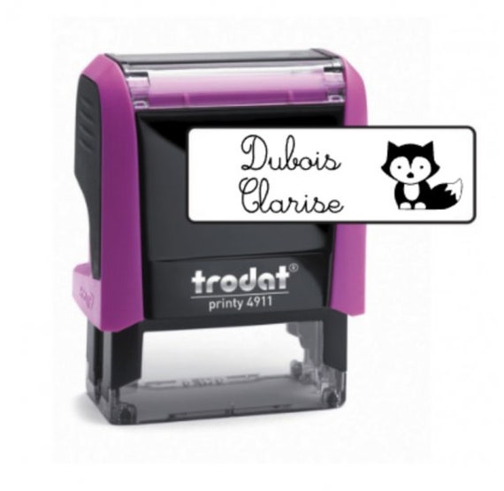 Custom Name Stamp for Clothing, School Uniforms, T-shirt, Fabrics