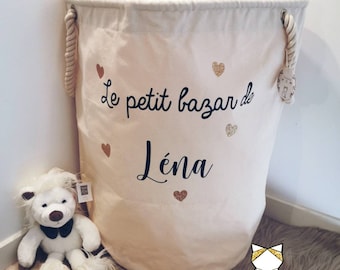 Panier de rangement enfant en coton personnalisé -  France