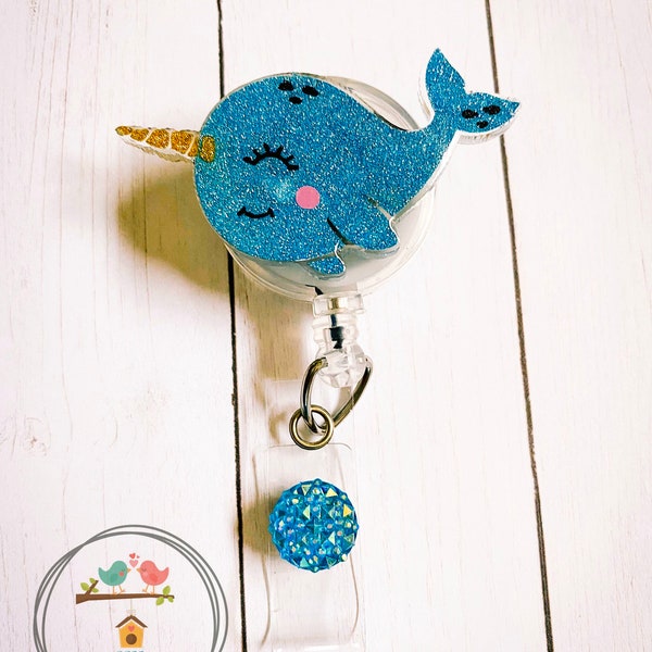 Narwhal Work Office Badge Reel Accessory Jewelry Badge Holder