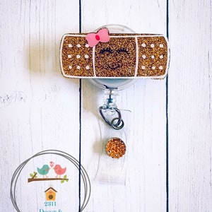 Bandage Boo Boo  Doctor RN Nurse Hospital LPN Cna Badge Reel Work ID Tag