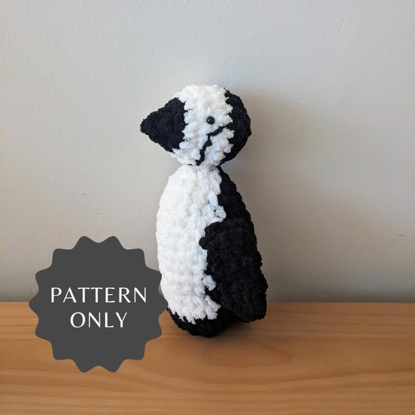 Crochet Pattern – Chinstrap Penguin Plush | amigurumi penguin, crochet penguin, crochet plushie pattern, crochet pattern