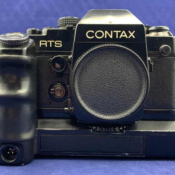 Contax RTS II Film Camera body with Contax Winder W-3 and Data Back D-4