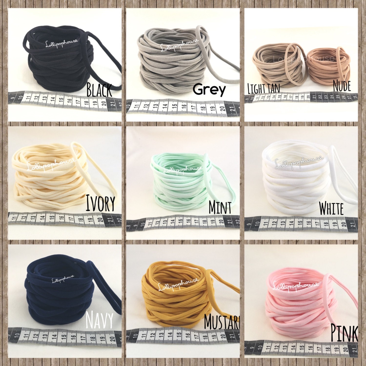 Wholesale Nylon Headbands SAMPLES | 65 cents each for 100 | White Pin…