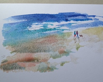 a walk on the beach