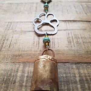 Paw and Heart Hanging Bell
