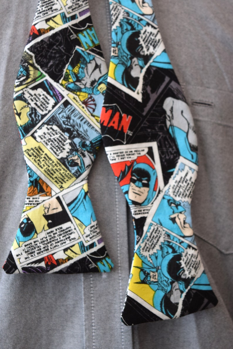 Men/'s WaistcoatVest made with Batman Anniversary fabric; matching bowtie available