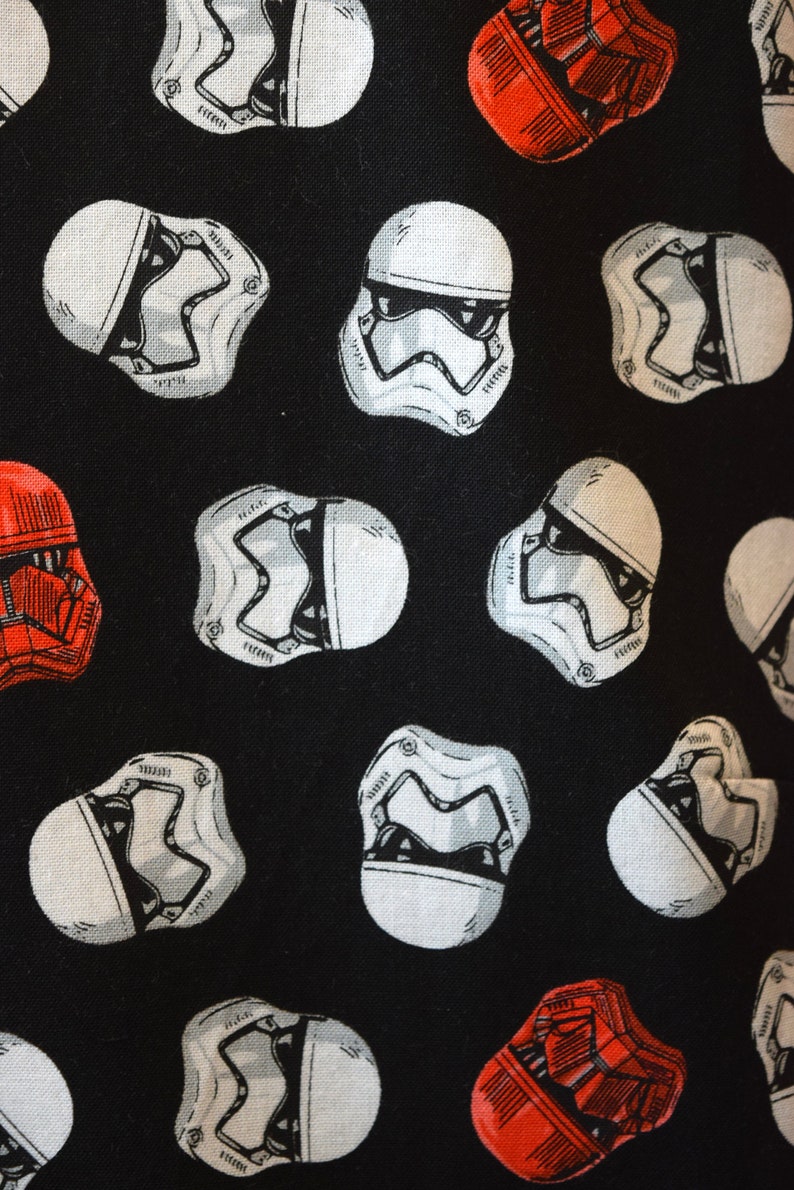 Boys waistcoat made with Star Wars Stormtroopers and Sithtroopers fabric matching Bowtie available.