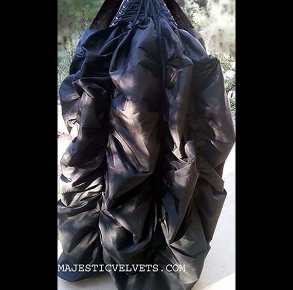 Ready to ship SKIRT ONLY Steampunk Victorian Taffeta Bustle Skirt Costume for Cosplay, Halloween