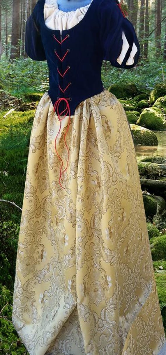 4 piece Renaissance Snow White Costume
