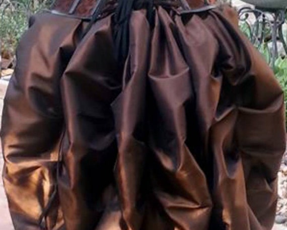 Steampunk Brown Corset W/ BROWN Bustle Skirt Victorian Cosplay
