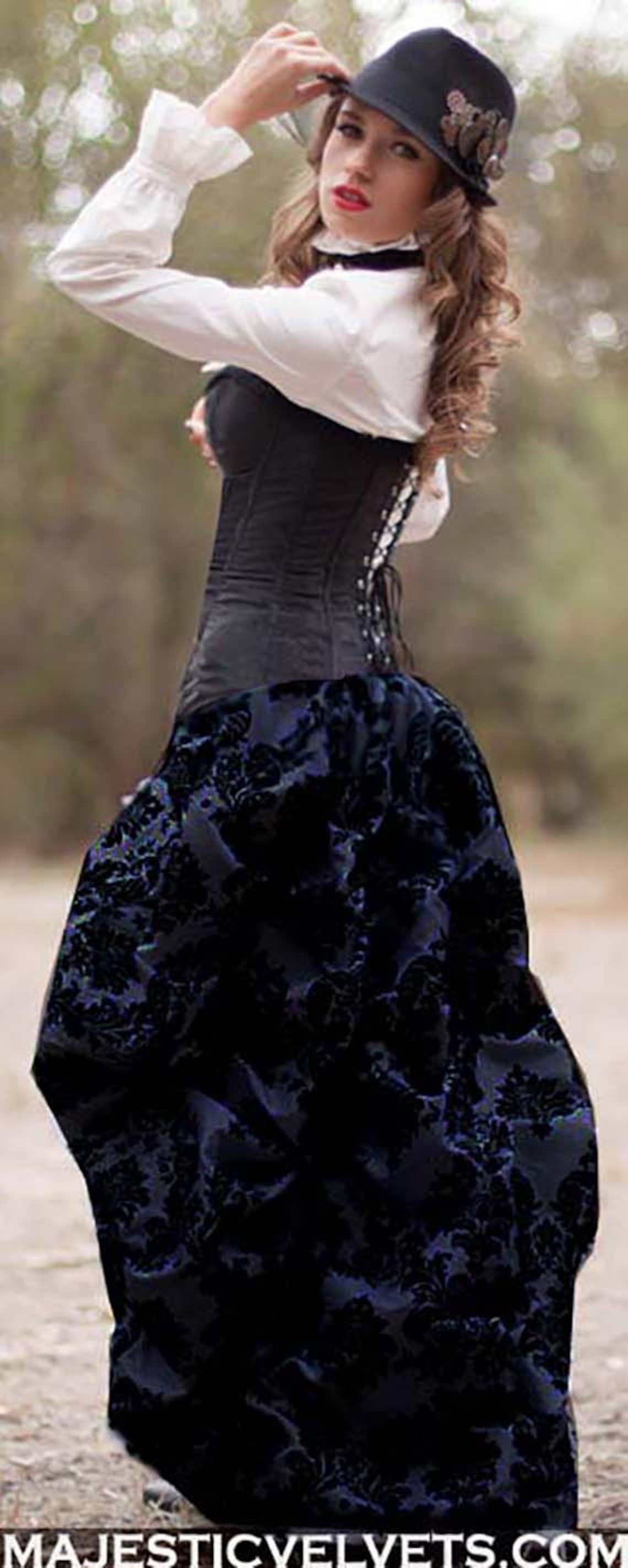 Satin Corset - Black