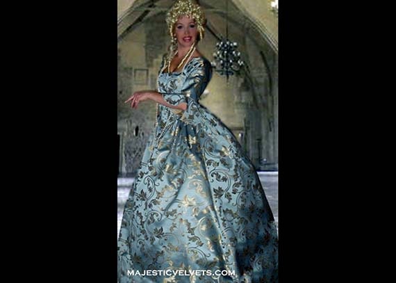 Baby Blue Marie Antoinette 18th c. Dress Halloween Renaissance Medieval Costume Clothes Clothing. Made to fit: Small to Plus Size #5