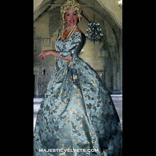 Baby Blue Marie Antoinette 18th c. Dress Halloween Renaissance Medieval Costume Clothes Clothing. Made to fit: Small to Plus Size #5