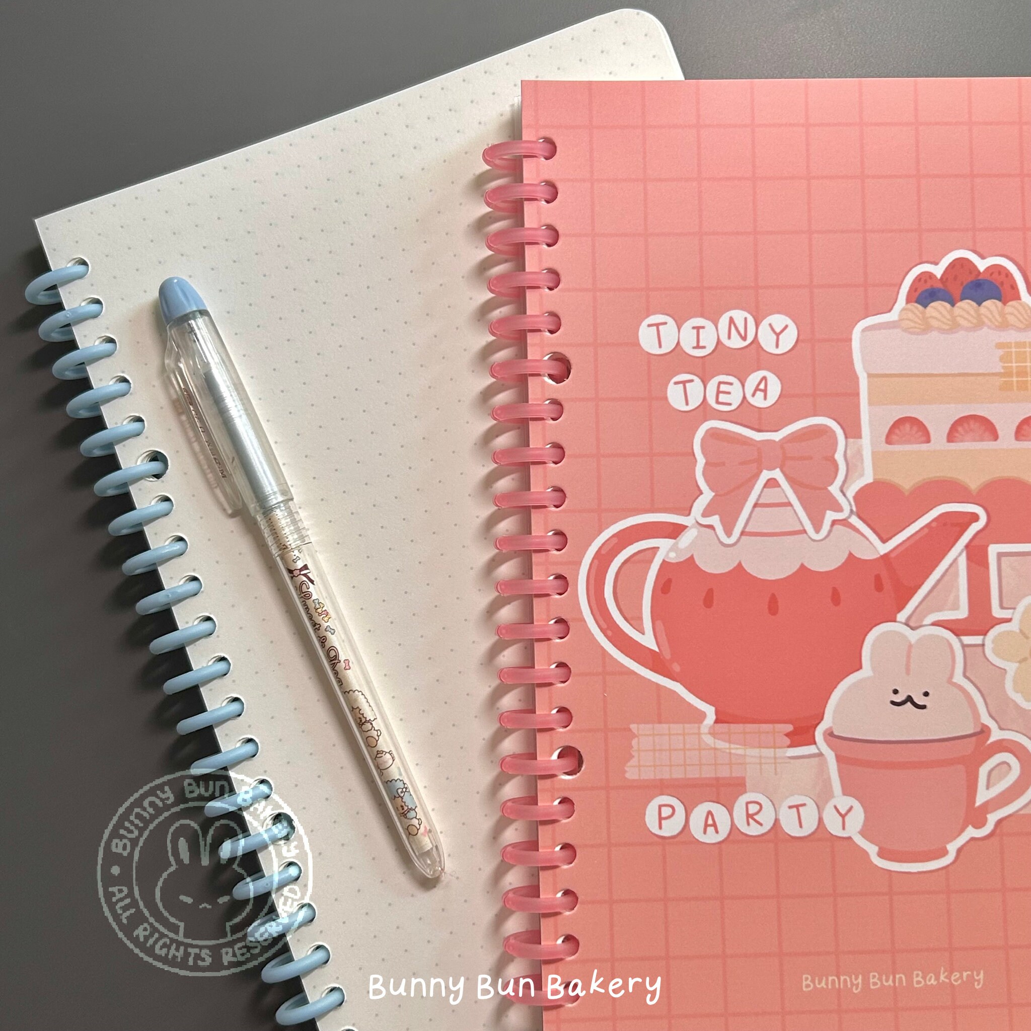 Bunny Tea Party A5 Notebook | Removable Pages - Etsy