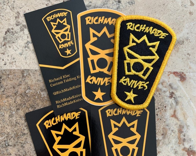 RichMade Logo Patch & Sticker Pack