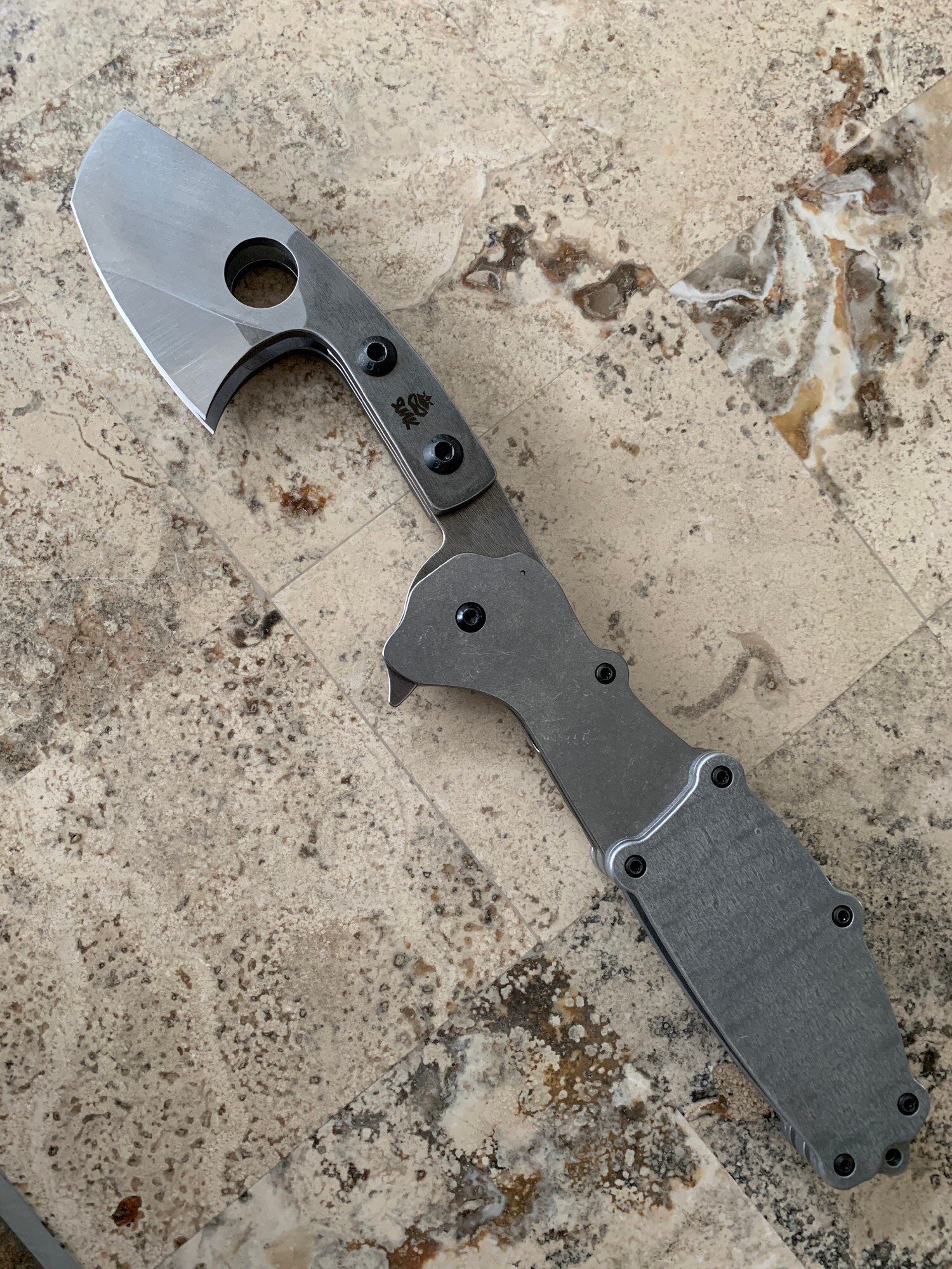 Double Ratchet Prototype Folding Knife