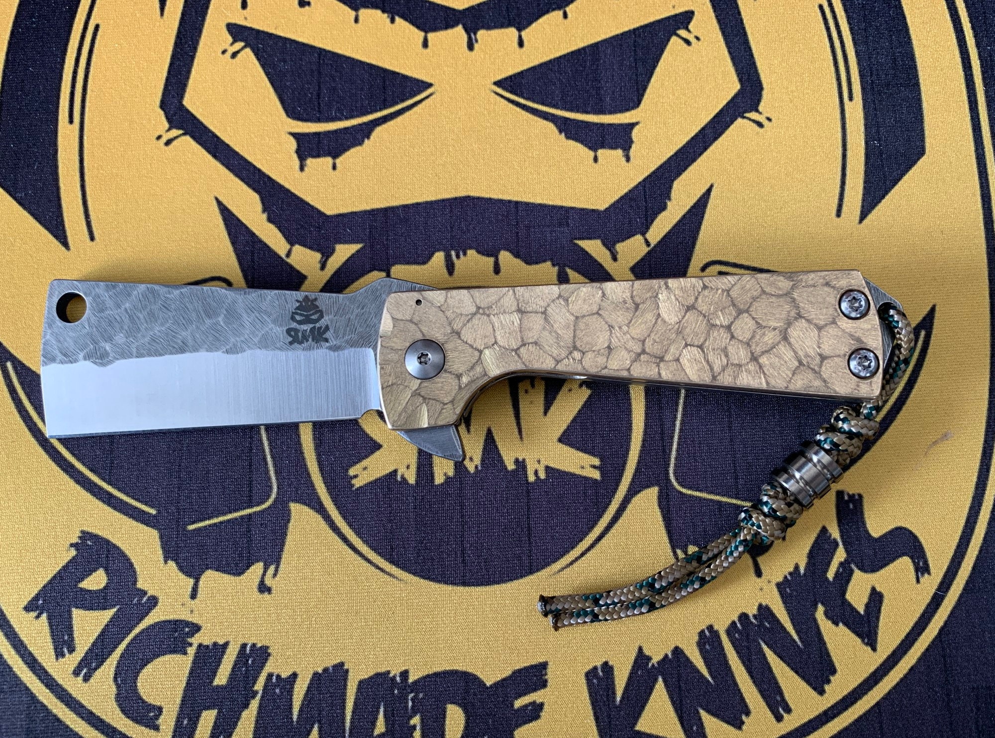 Brass Baby Fat Bastard Folding Knife