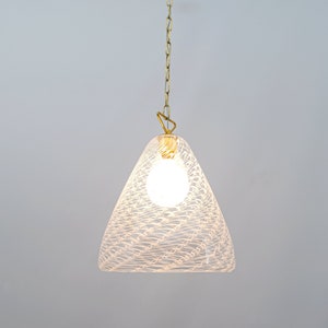 Pendant Lamp - Vintage Chandelier 60s - Murano, Blown Glass - Made in Italy