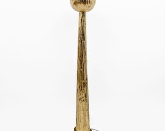 Lampa podłogowa z kutego mosiądzu w stylu Torchère, Włochy