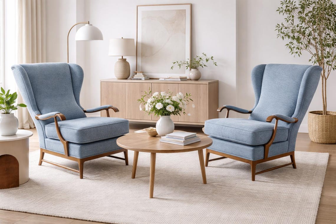 Pair of Paolo Buffa Mid-Century Modern Italian Bouclè Armchairs by Framar, 1950s, foto 1 de 5