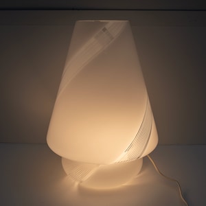 Mushroom Murano - Hand Blown Glass - Vintage Lamp Made in Italy, &#39;80