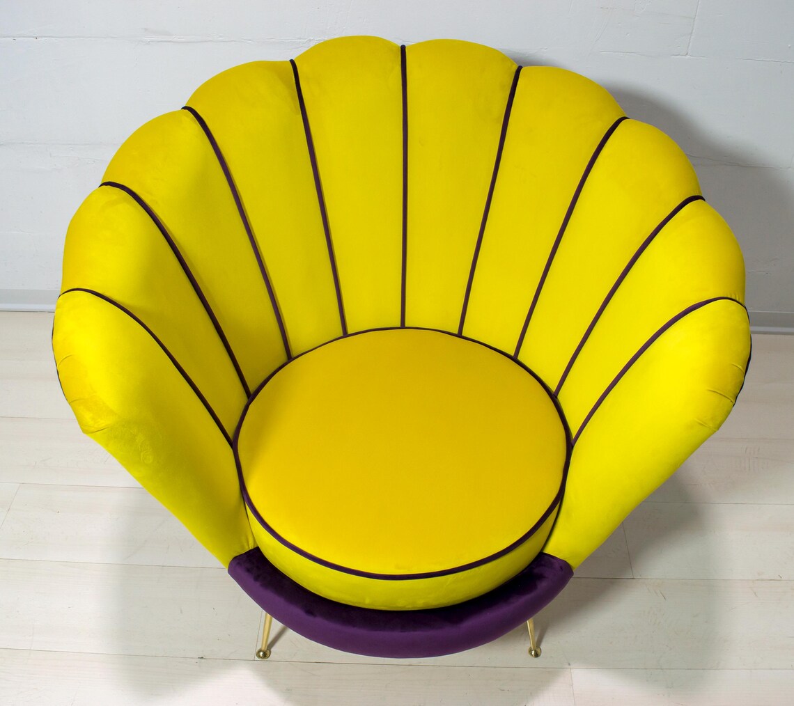Radice & Minotti Mid-Century Modern Italian Velvet Armchair, 1950s, photo 4 of 5