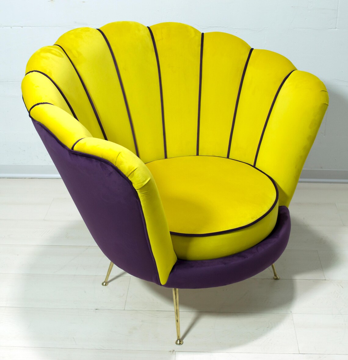 Radice & Minotti Mid-Century Modern Italian Velvet Armchair, 1950s, photo 2 of 5