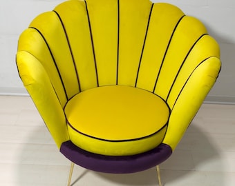Radice & Minotti Mid-Century Modern Italian Velvet Armchair, 1950s