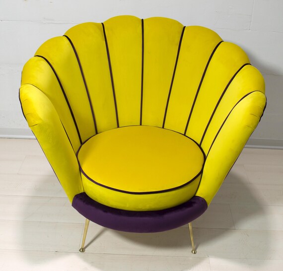 Radice & Minotti Mid-Century Modern Italian Velvet Armchair, 1950s