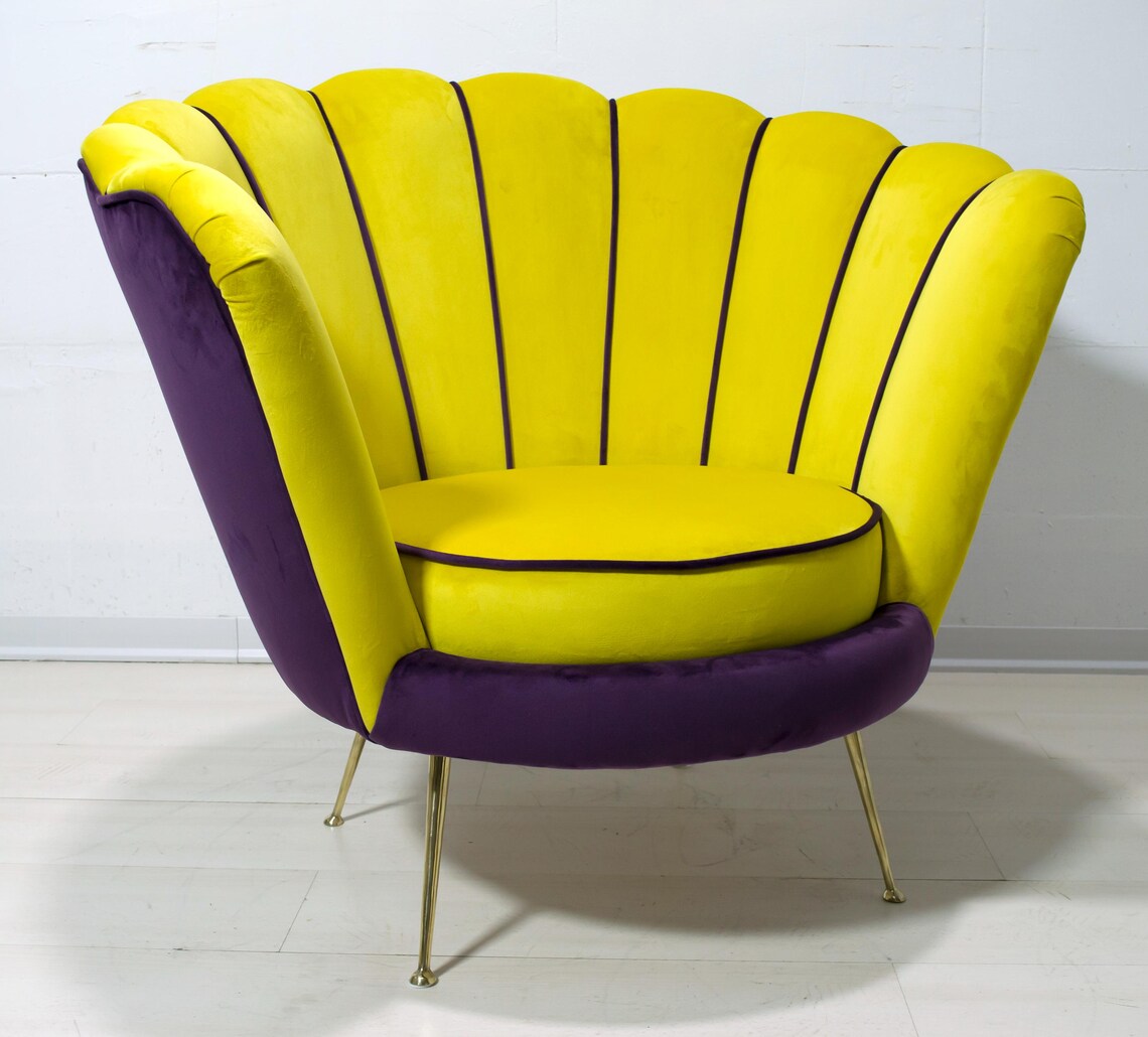 Radice & Minotti Mid-Century Modern Italian Velvet Armchair, 1950s, photo 3 of 5