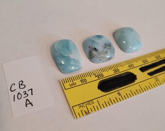Blauer Larimar Lose Cabochon Edelstein Schmuck Versorgung