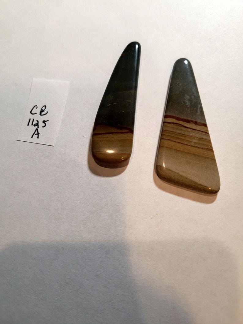 Landskap Jaspis Lös Cabochon Ädelstensset Smyckesleverans bild 5