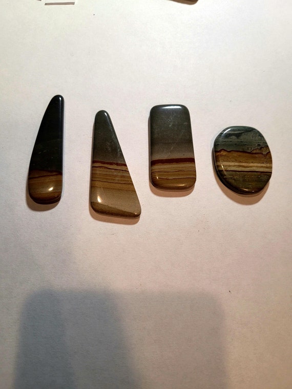 Landscape Jasper Loose Cabochon Gemstone Sets Jewelry Supply