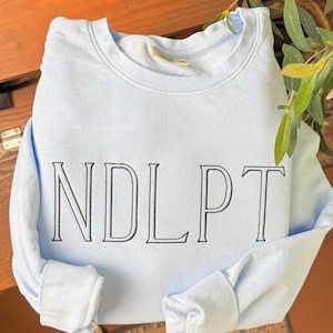 Needlepoint Sweatshirt - Embroidered Crewneck, NDLPT Shirt, Needlepoint Tee, Comfort Colors, Needlepoint Gifts, Needlepoint Gifts for Her