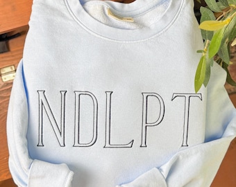Needlepoint Sweatshirt - Embroidered Crewneck, NDLPT Shirt, Needlepoint Tee, Comfort Colors, Needlepoint Gifts, Needlepoint Gifts for Her