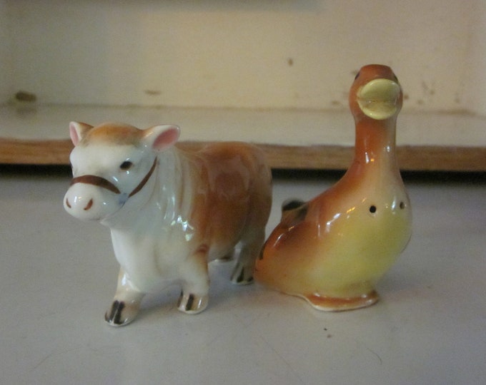 Relco Japan Cow and Goose Salt and Pepper Shakers Relco Japan Etsy