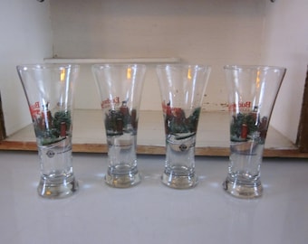 バドワイザー クライズデール ピルスナー グラス 4個セット 1991