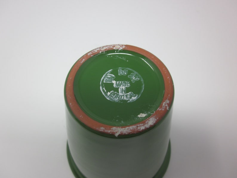 Val Do Sol Green Pottery Vase Made in Portugal Vintage Val Do Etsy