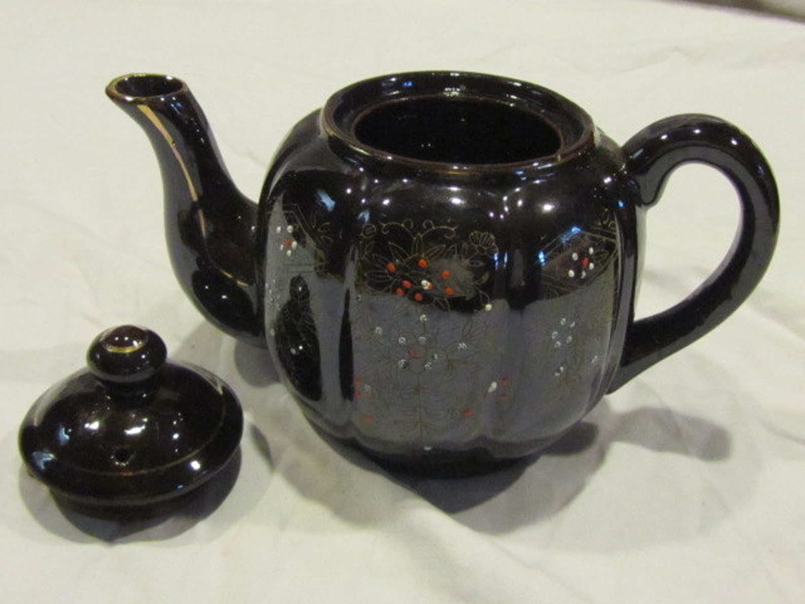 Vintage Brown Teapot Made in Japan Etsy